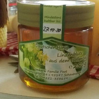 Lindenblütenhonig aus dem Höllental 250g